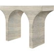 Meridian Furniture Pomezia Travertine Finish Console Table