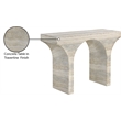 Meridian Furniture Pomezia Travertine Finish Console Table