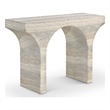 Meridian Furniture Pomezia Travertine Finish Console Table