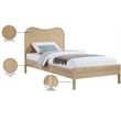 Meridian Furniture Windsor Solid Wood And Natural Cane Twin Bed