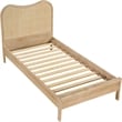 Meridian Furniture Windsor Solid Wood And Natural Cane Twin Bed