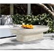 Meridian Furniture Tivoli Travertine Finish Concrete Indoor/Outdoor Coffee Table