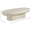 Meridian Furniture Tivoli Travertine Finish Concrete Indoor/Outdoor Coffee Table