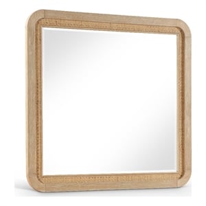 Meridian Furniture Windsor Solid Wood And Natural Cane Mirror