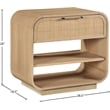 Meridian Furniture Windsor Solid Wood And Natural Cane Night Stand