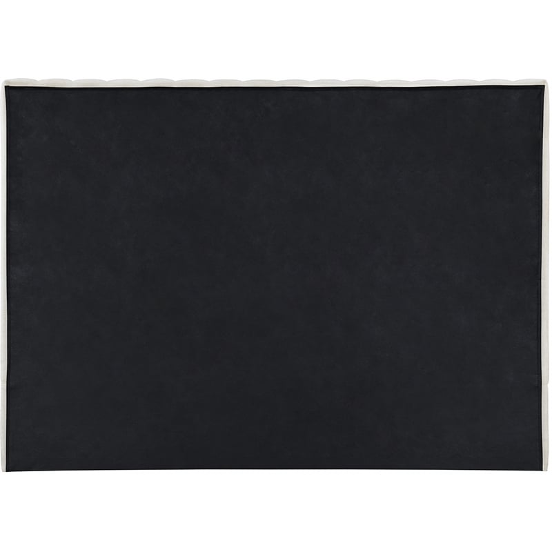 Meridian Furniture Emmet Cream Chenille Fabric Full Bed