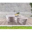 Meridian Furniture Monza Brown Indoor/Outdoor Concrete Coffee Table