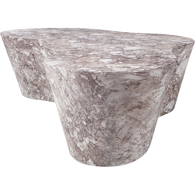 Meridian Furniture Monza Brown Indoor/Outdoor Concrete Coffee Table