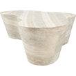 Meridian Furniture Monza Indoor/Outdoor Concrete Travertine Finish Coffee Table