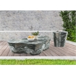 Meridian Furniture Monza Green Indoor/Outdoor Concrete Marble Finish End Table