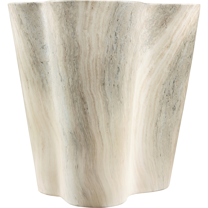 Meridian Furniture Monza Indoor/Outdoor Concrete Travertine Finish End Table