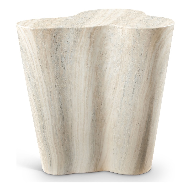 Meridian Furniture Monza Indoor/Outdoor Concrete Travertine Finish End Table