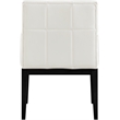 Meridian Furniture Adrian Cream Vegan Leather Dining Arm Chair (Set of 2)