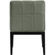 Meridian Furniture Adrian Green Vegan Leather Dining Arm Chair (Set of 2)