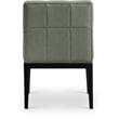 Meridian Furniture Adrian Green Vegan Leather Dining Arm Chair (Set of 2)
