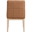 Meridian Furniture Adrian Cognac Vegan Leather Dining Side Chair (Set of 2)