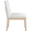 Meridian Furniture Adrian Cream Vegan Leather Dining Side Chair (Set of 2)