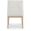 Meridian Furniture Adrian Cream Vegan Leather Dining Side Chair (Set of 2)