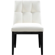 Meridian Furniture Adrian Cream Vegan Leather Dining Side Chair (Set of 2)