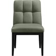 Meridian Furniture Adrian Green Vegan Leather Dining Side Chair (Set of 2)
