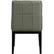 Meridian Furniture Adrian Green Vegan Leather Dining Side Chair (Set of 2)