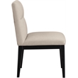 Meridian Furniture Adrian Taupe Vegan Leather Dining Side Chair (Set of 2)