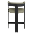 Meridian Furniture Romeo Olive Green Vegan Leather Counter Stool (Set of 2)