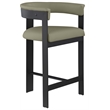 Meridian Furniture Romeo Olive Green Vegan Leather Counter Stool (Set of 2)