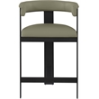 Meridian Furniture Romeo Olive Green Vegan Leather Counter Stool (Set of 2)