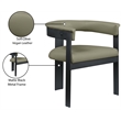 Meridian Furniture Romeo Olive Green Vegan Leather Dining Chair (Set of 2)