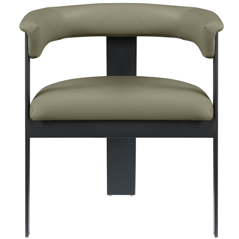 Meridian Furniture Romeo Olive Green Vegan Leather Dining Chair (Set of 2)