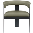 Meridian Furniture Romeo Olive Green Vegan Leather Dining Chair (Set of 2)