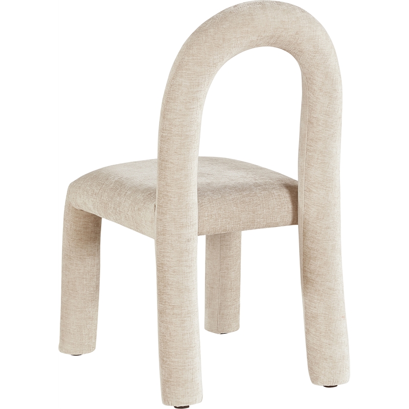Meridian Furniture Amari Beige Chenille Fabric Dining Chair (Set of 2)