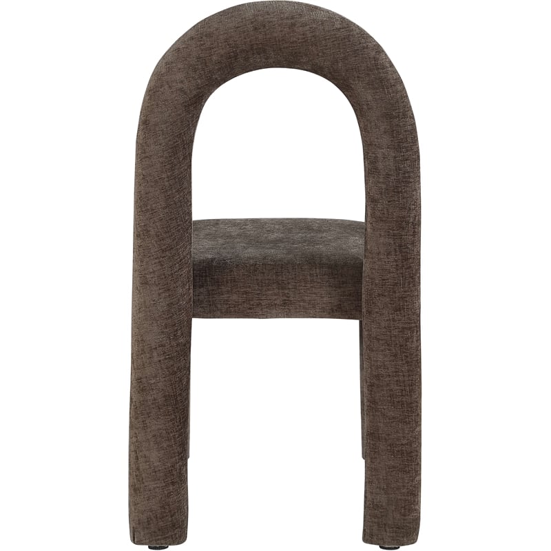 Meridian Furniture Amari Brown Chenille Fabric Dining Chair (Set of 2)