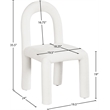 Meridian Furniture Amari Cream Chenille Fabric Dining Chair (Set of 2)
