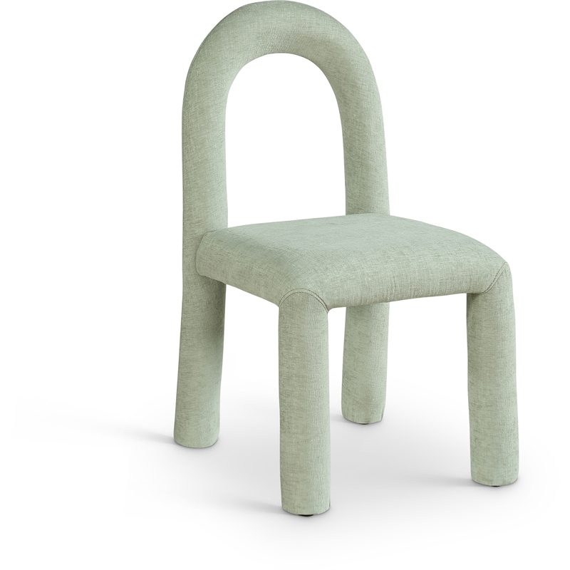Meridian Furniture Amari Mint Chenille Fabric Dining Chair (Set of 2)