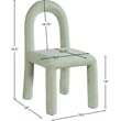 Meridian Furniture Amari Mint Chenille Fabric Dining Chair (Set of 2)