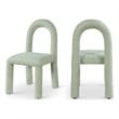 Meridian Furniture Amari Mint Chenille Fabric Dining Chair (Set of 2)