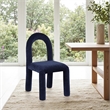 Meridian Furniture Amari Navy Chenille Fabric Dining Chair (Set of 2)