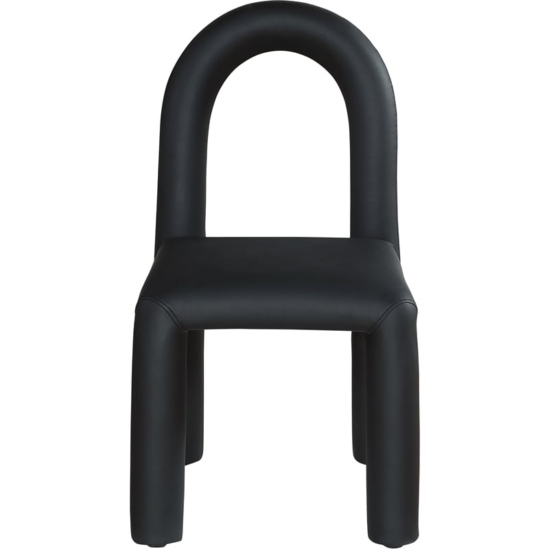 Meridian Furniture Amari Black Vegan Leather Dining Chair (Set of 2)