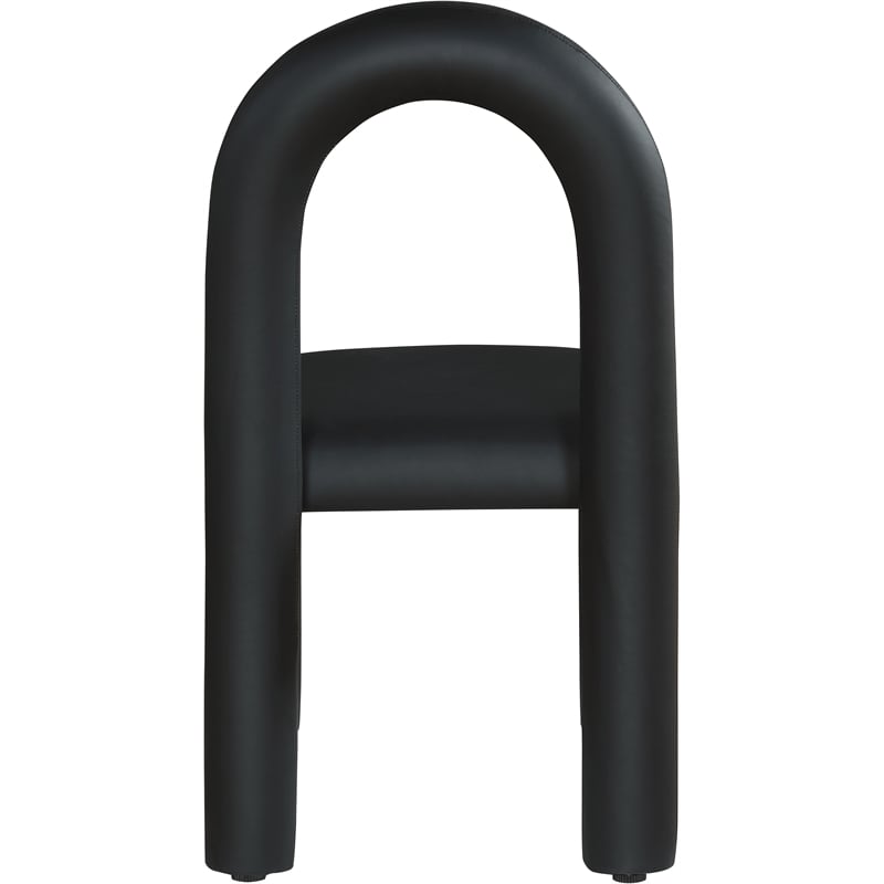 Meridian Furniture Amari Black Vegan Leather Dining Chair (Set of 2)