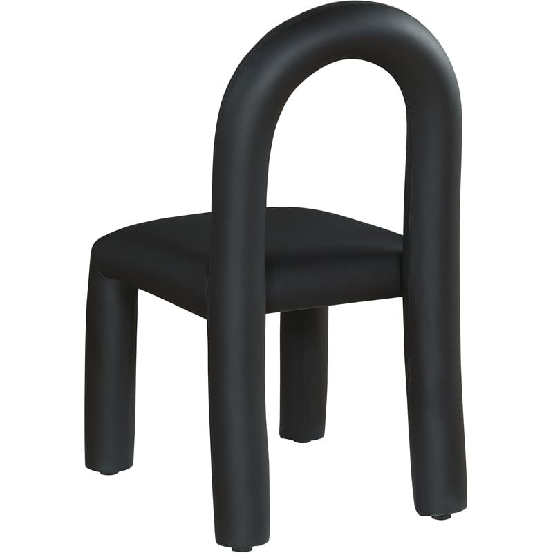 Meridian Furniture Amari Black Vegan Leather Dining Chair (Set of 2)