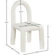 Meridian Furniture Amari Cream Vegan Leather Dining Chair (Set of 2)