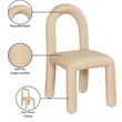 Meridian Furniture Amari Tan Vegan Leather Dining Chair (Set of 2)