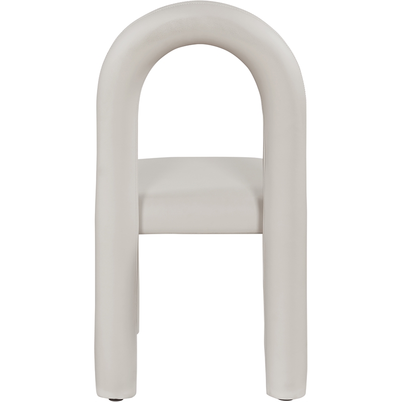 Meridian Furniture Amari Taupe Vegan Leather Dining Chair (Set of 2)