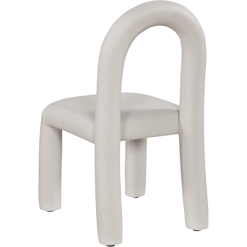 Meridian Furniture Amari Taupe Vegan Leather Dining Chair (Set of 2)