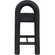 Meridian Furniture Amari Black Vegan Leather Stool