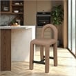 Meridian Furniture Amari Brown Vegan Leather Stool
