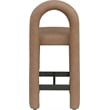 Meridian Furniture Amari Brown Vegan Leather Stool
