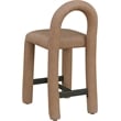 Meridian Furniture Amari Brown Vegan Leather Stool